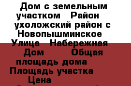 Дом с земельным участком › Район ­ Cухоложский район,с.Новопышминское › Улица ­ Набережная › Дом ­ 47 › Общая площадь дома ­ 50 › Площадь участка ­ 27 › Цена ­ 1 350 000 - Свердловская обл., Сухоложский р-н, Новопышминское с. Недвижимость » Дома, коттеджи, дачи продажа   